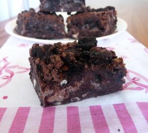 Triple Chocolate Cookies 'N' Cream Brownies