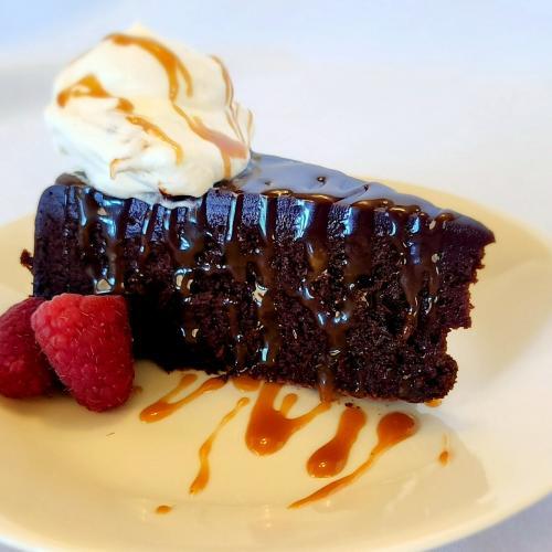 Deep Dark Rich Chocolate Fudge Cake