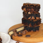 Fudgy Cocoa Brownie stack