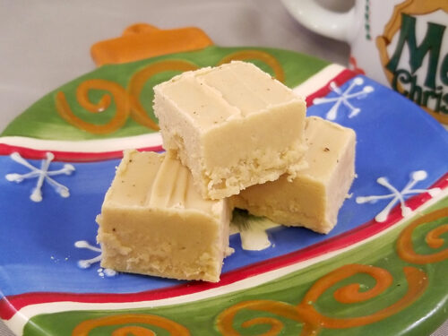 Brown Sugar Eggnog Fudge