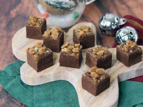 Salted Caramel and Toffee Fudge