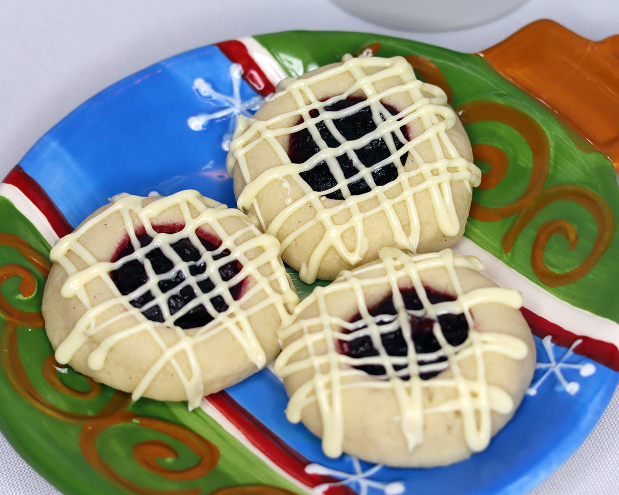 White Chocolate Cranberry Thumbprints