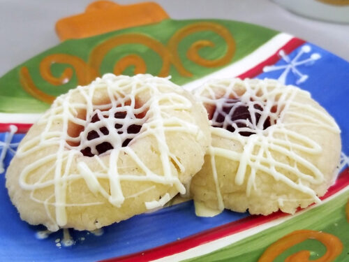 White Chocolate Cranberry Thumbprints