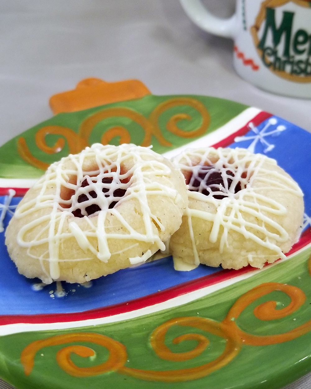 White Chocolate Cranberry Thumbprints