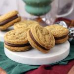 Dulce de Leche Duos piled on a snowman serving board