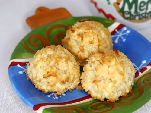 Vanilla Bean Coconut Macaroons