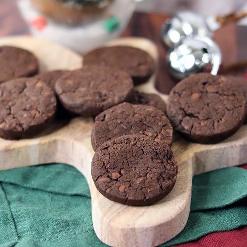 World Peace Cookies arranged on a gingerbread man serving platter