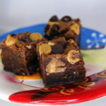 Peanut Butter Cup Caramel Brownies