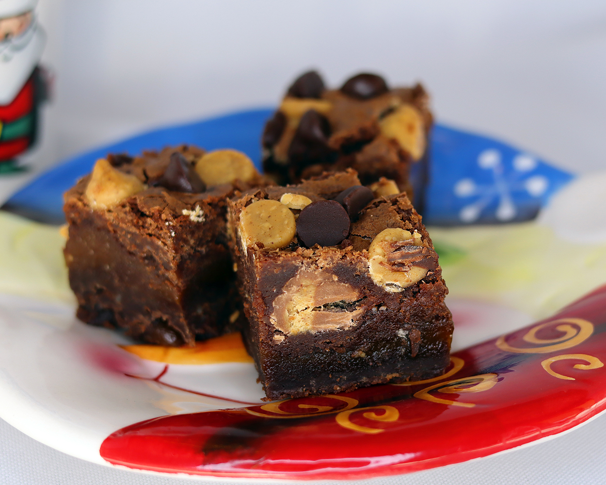 Peanut Butter Cup Caramel Brownies