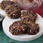 Turtle Thumbprints on a snowman shaped serving board