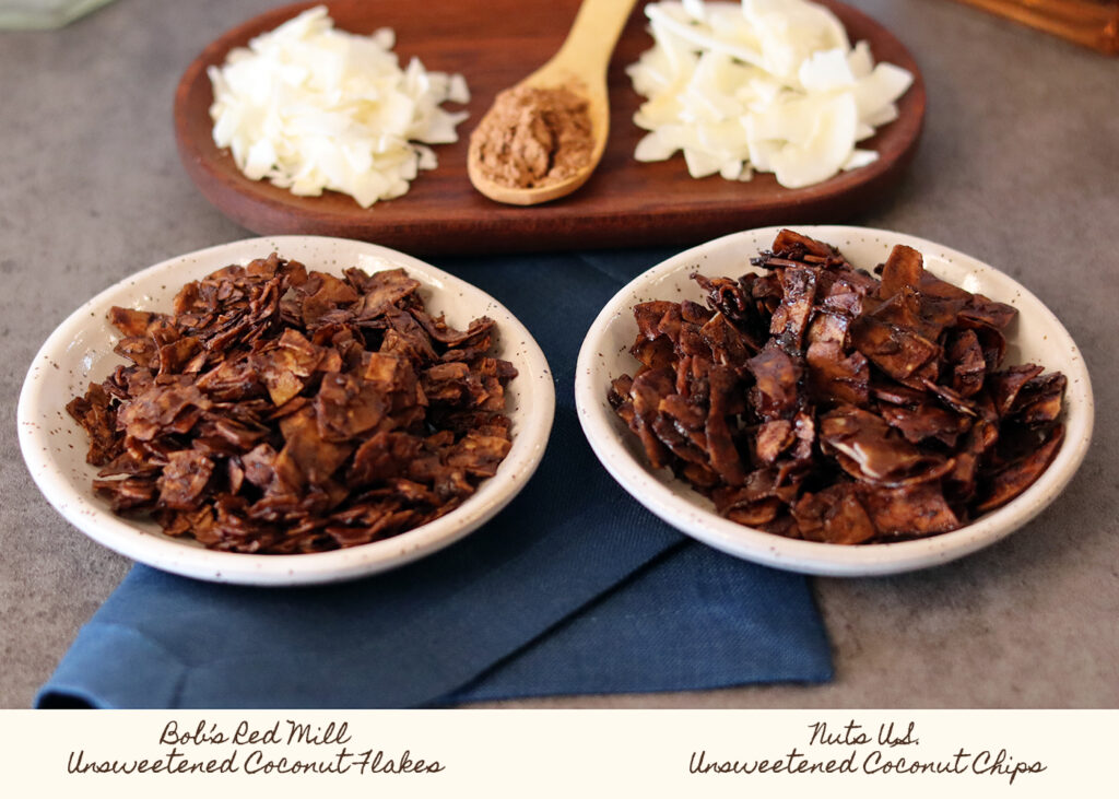 Comparing Chocolate Coconut Chips - Bob's Red Mill vs Nuts U.S.
