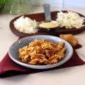 Sea Salt Caramel Coconut Chips on a small plate.