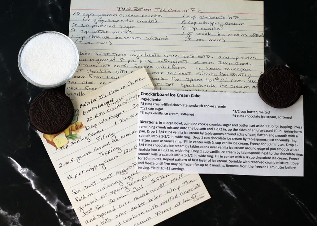 Ice cream cake recipes that inspired mom's recipe.