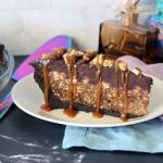 Candy Bar Pie slice from the pie format