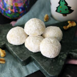 Butter balls piled on a small tree shaped serving platter