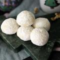 Butter balls piled on a small tree shaped serving platter